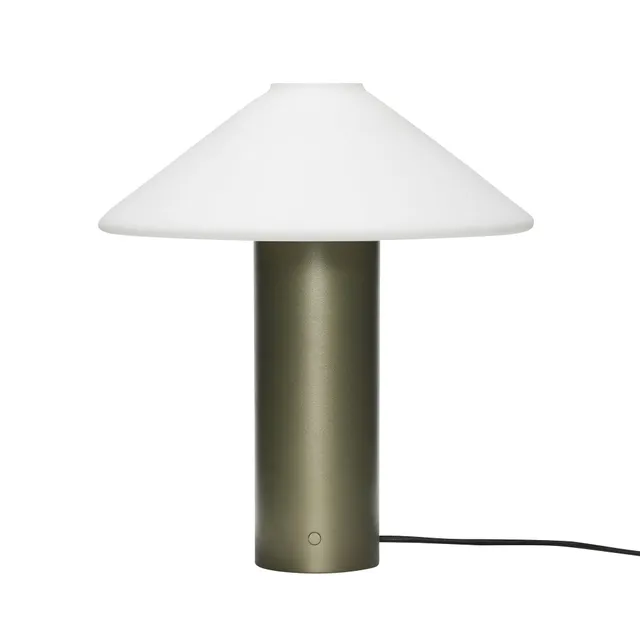 Bambua Orbit lampada da tavolo verde scuro vetro