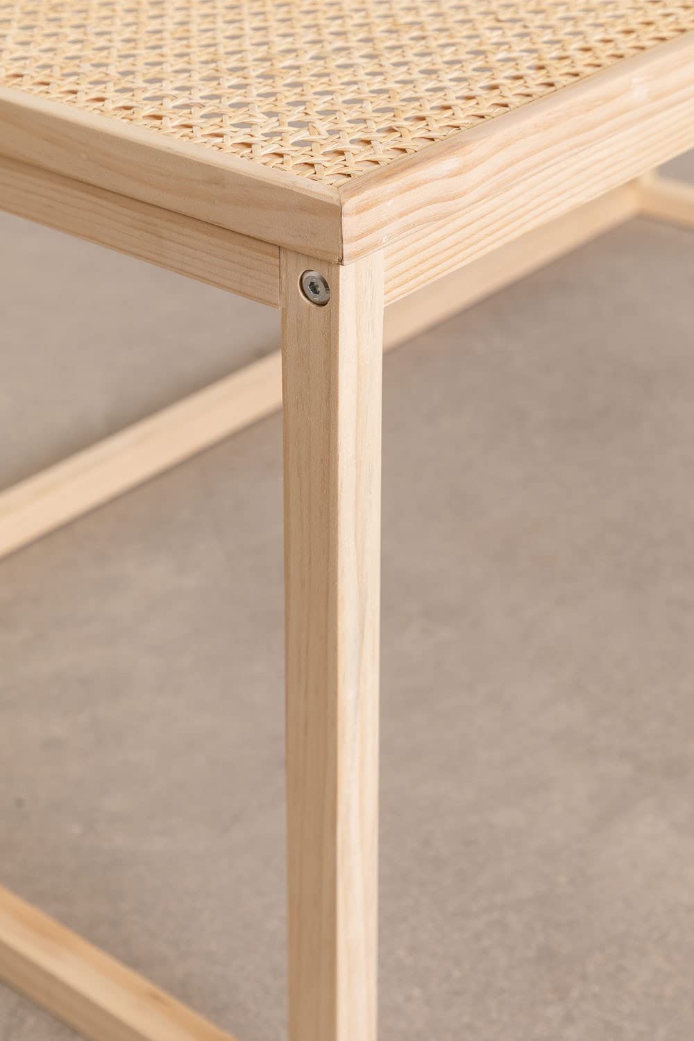 Sklum Riolut tavolino caffè rattan legno 90 cm