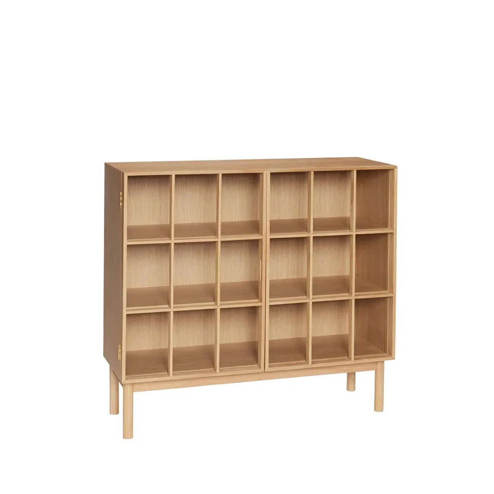 Bambua Shoji Wide Mobile Contenitore Naturale 100x35x90