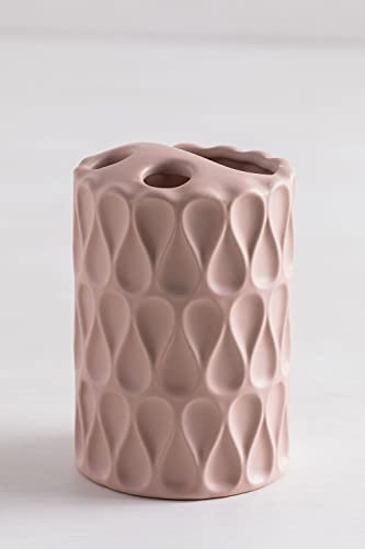 Sklum Marvin portaspazzolini ceramica rosa nocciola vintage
