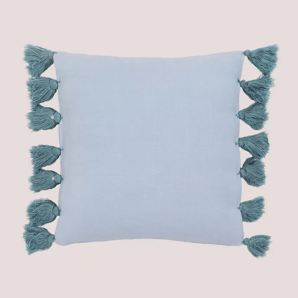 Sklum Tuis cuscino quadrato 40x40 blu cotone