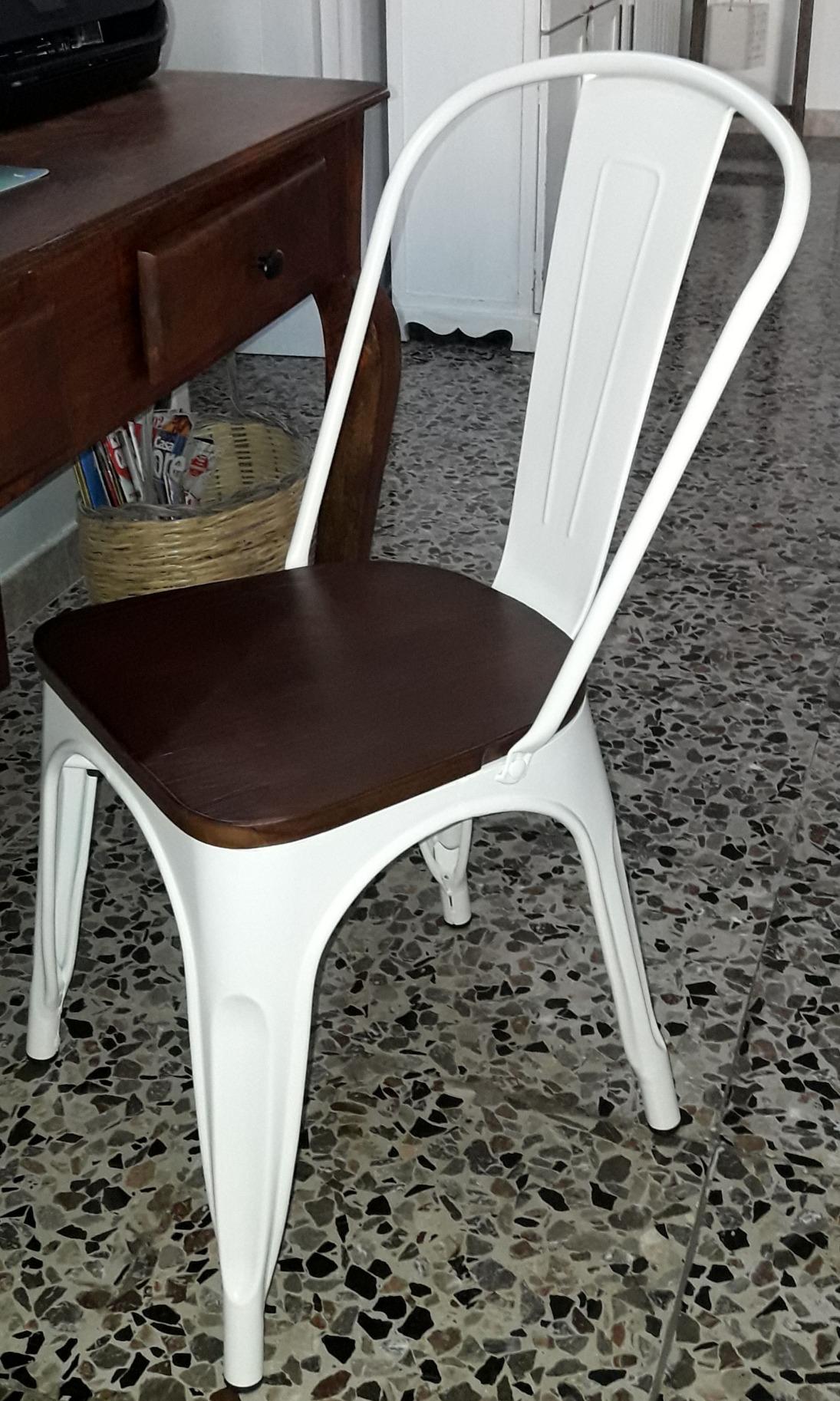 Sklum LIX Opaca Sedia Impilabile Legno Beige Crema