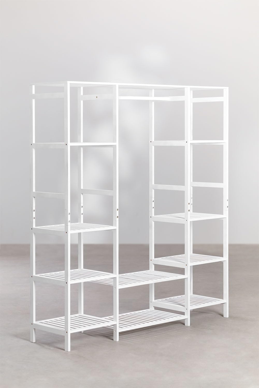 Sklum Krauford guardaroba aperto 155 cm in bambù