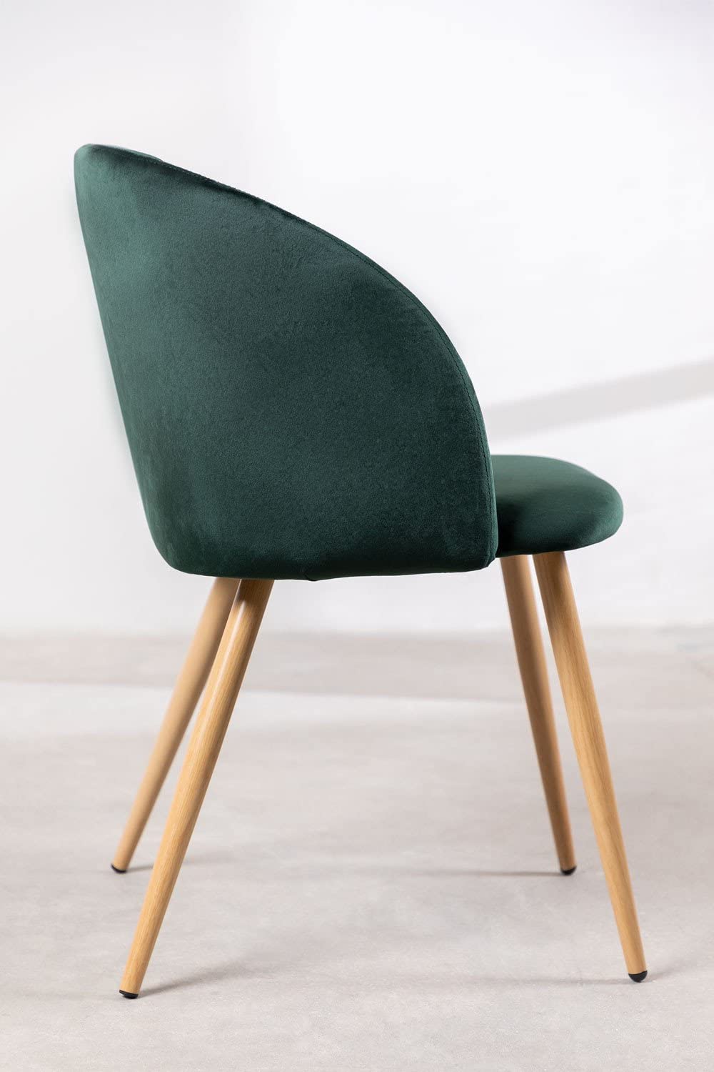 Sklum Kana sedie velluto con braccioli verde jungle 4 pezzi