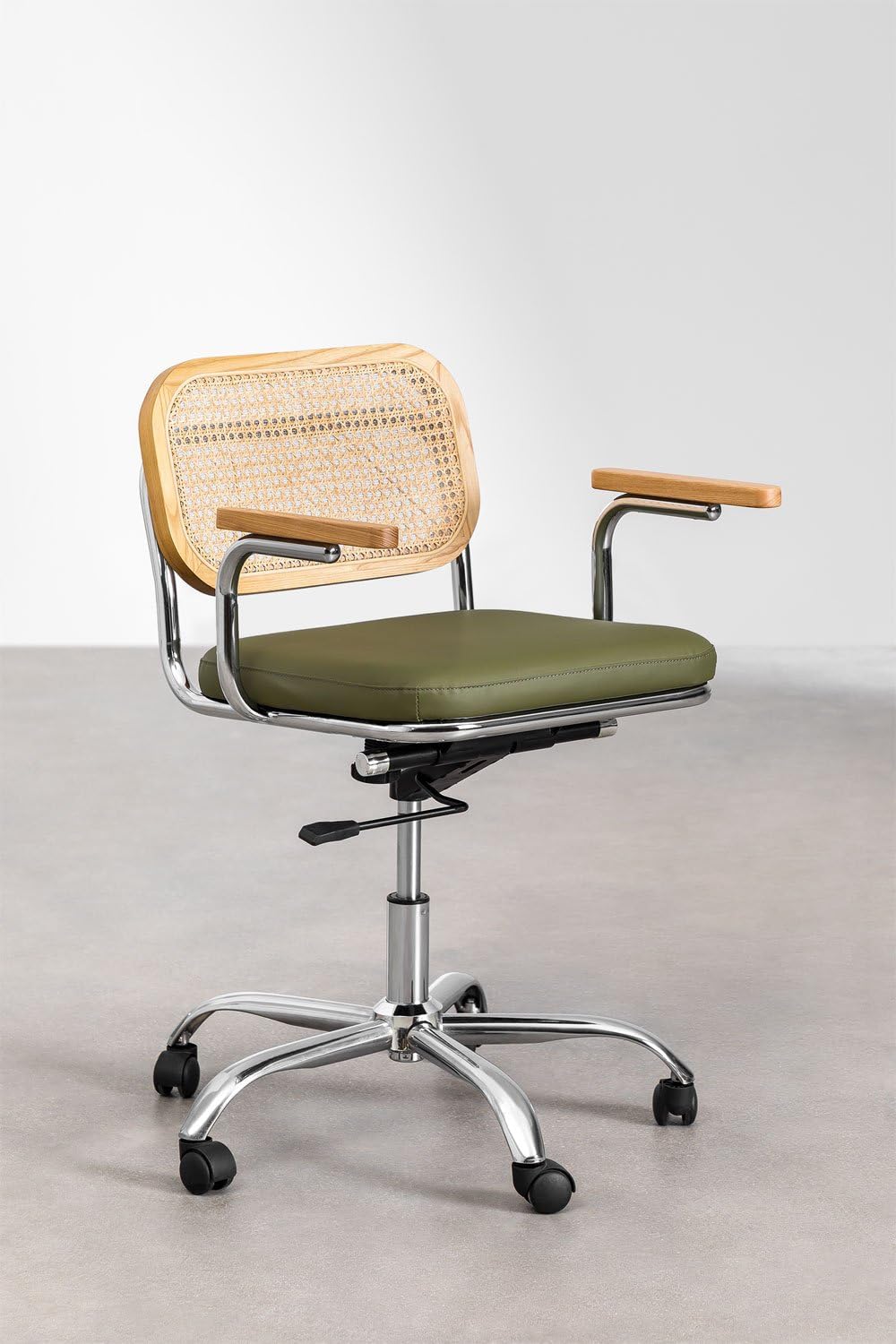Sklum Tento sedia ufficio similpelle rattan