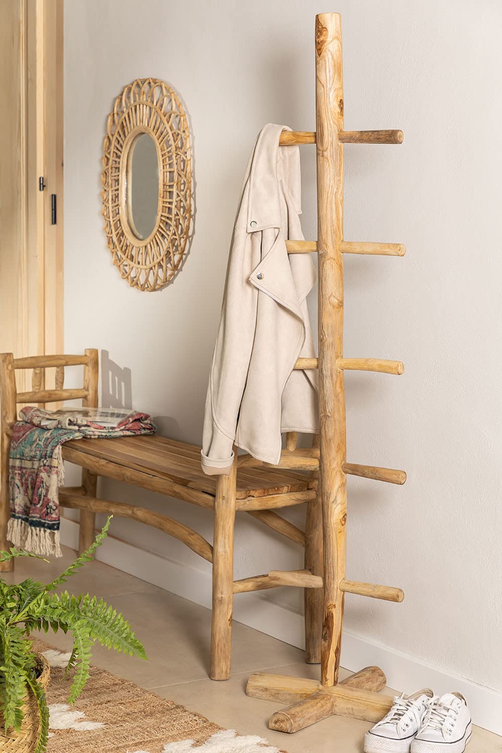 Sklum Narel appendiabiti da terra legno teak marrone