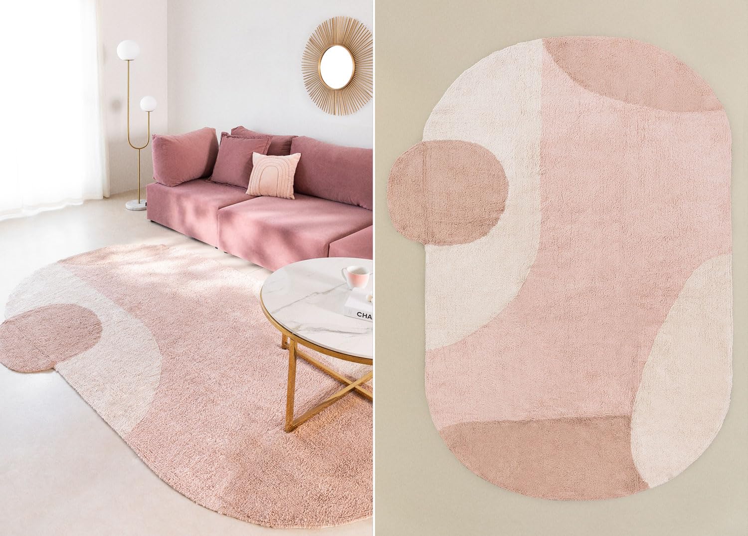 Sklum Vega Tappeto Cotone 250x155 cm Ovale