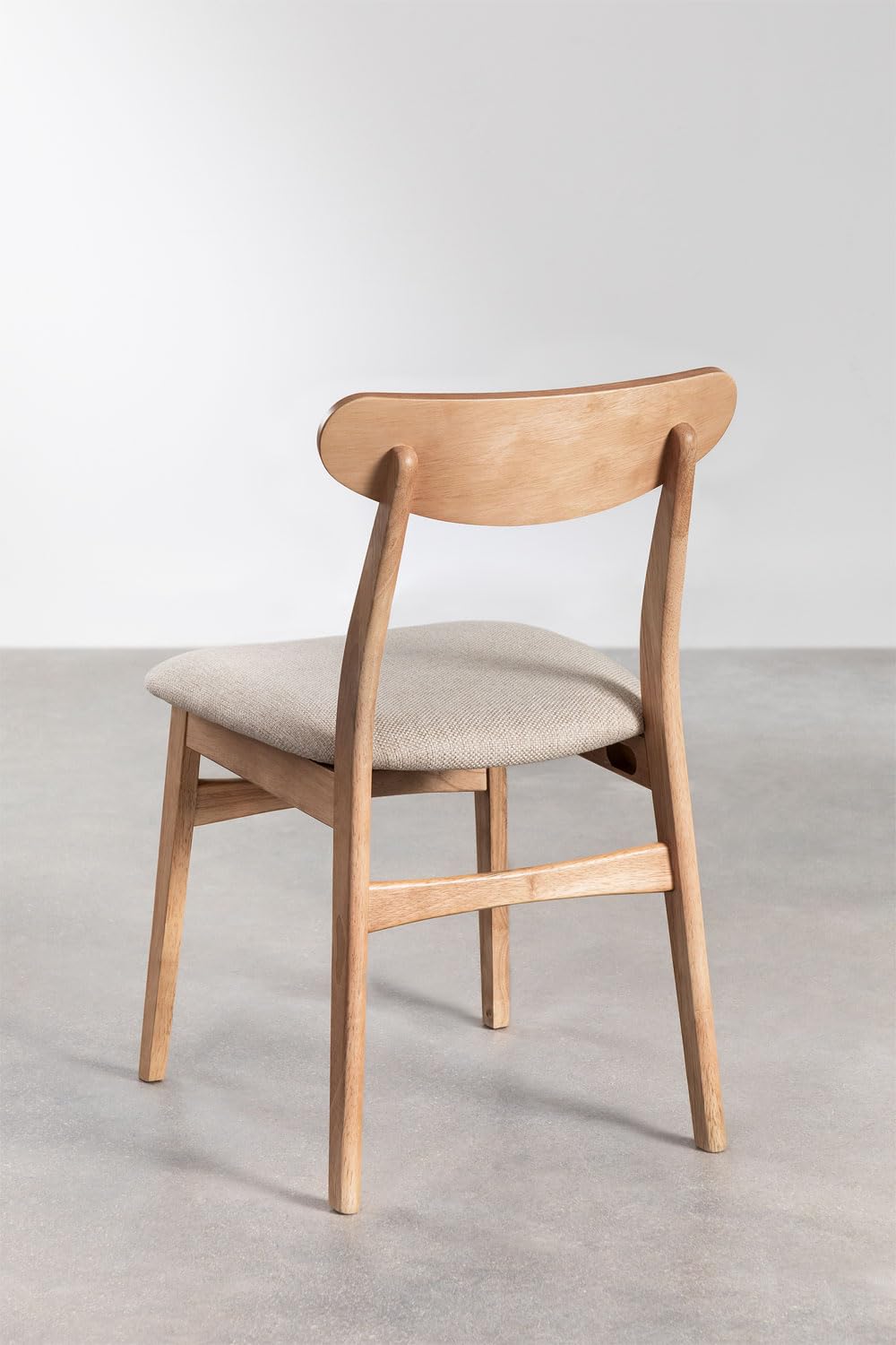Sklum Cloda sedia da pranzo in tessuto e legno