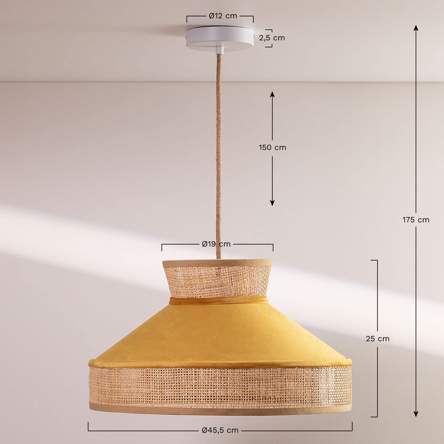 Sklum Xanti lampada soffitto velluto viola grape