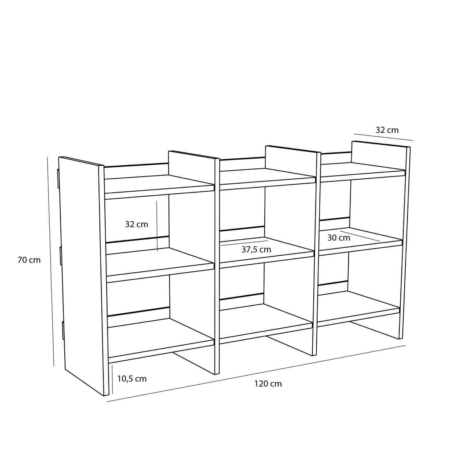 Bambua Momentum Shelf Unit scaffale naturale rovere