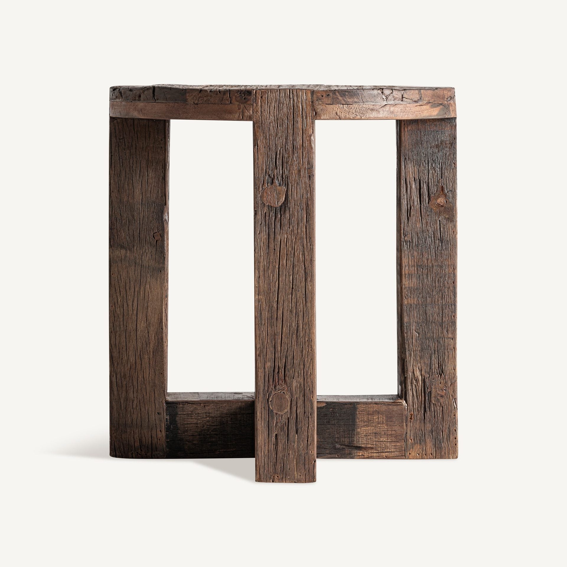 Bambua Losse tavolino laterale legno riciclato