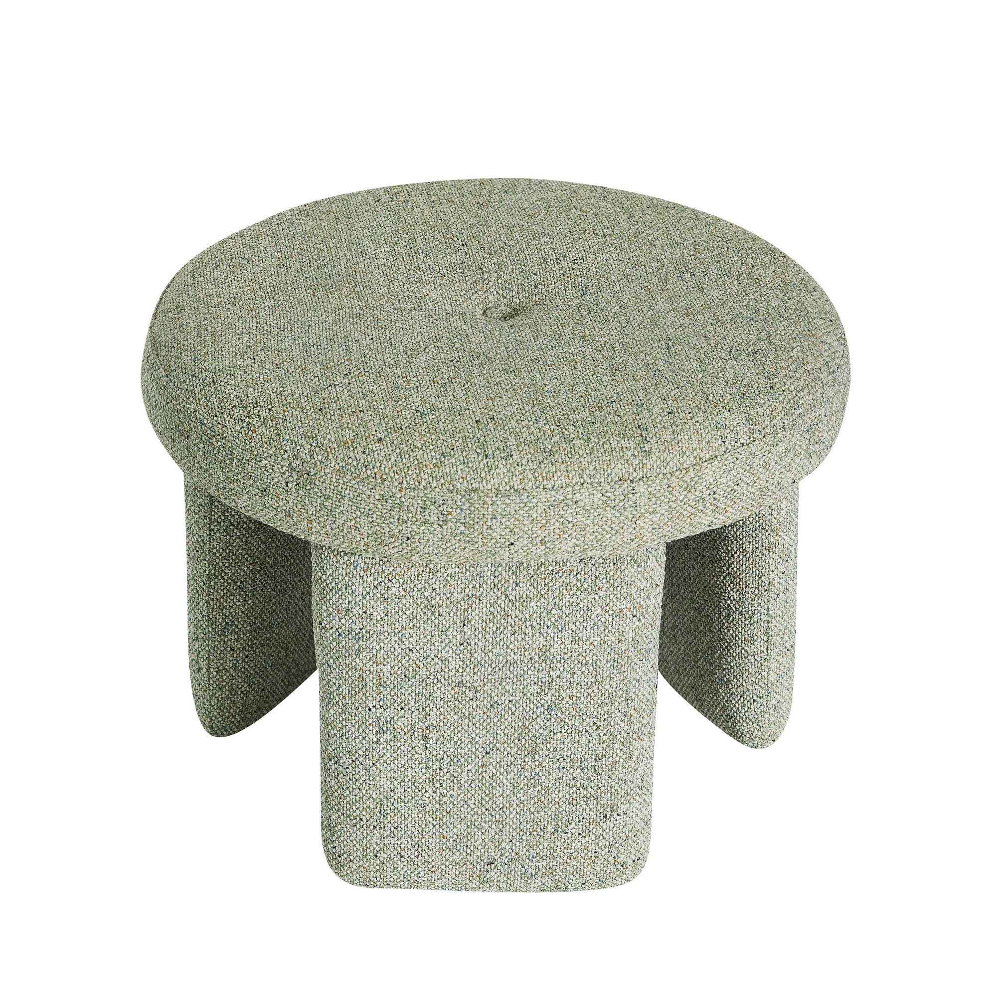 Bambua Rocco pouf verde chiaro Ø54 cm tessuto