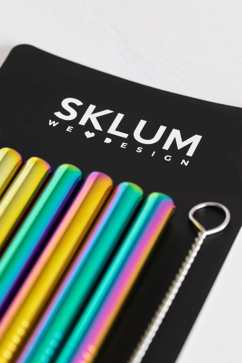 Sklum Sthar cannucce riutilizzabili iridescenti 6 pezzi