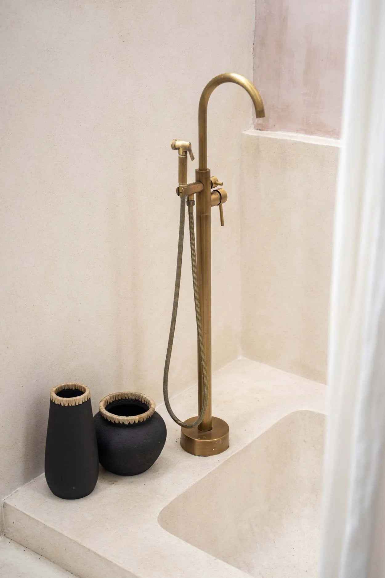 Bambua Styly vaso S nero naturale terracotta
