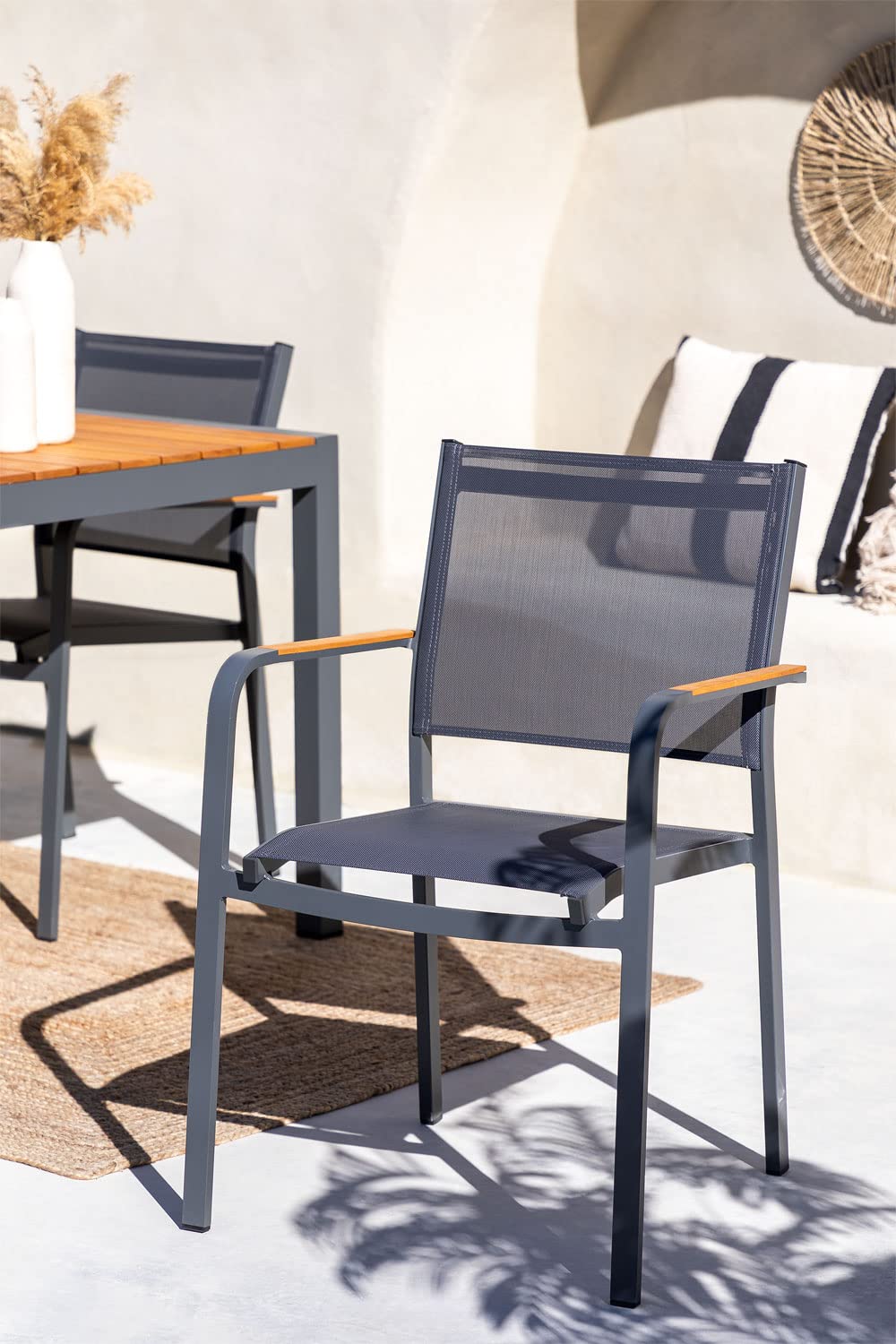 Sklum Archer set 6 sedie da giardino alluminio antracite