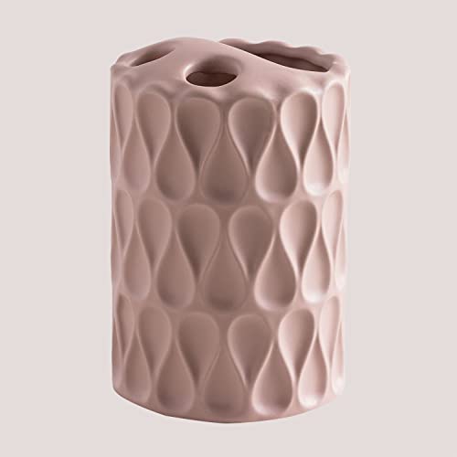 Sklum Marvin portaspazzolini ceramica rosa nocciola vintage