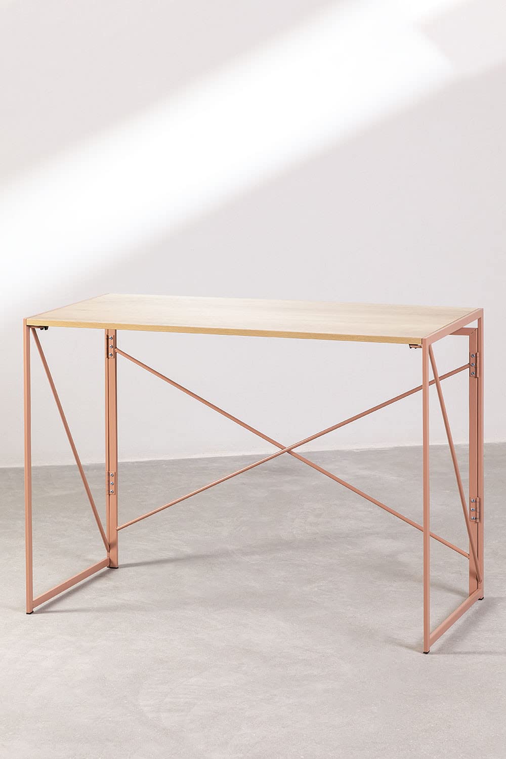 Sklum Andra Scrivania Pieghevole 100x50 cm in MDF e Metallo
