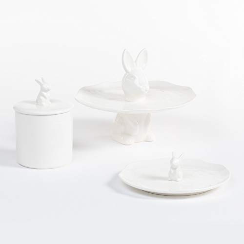 Sklum Bünih set tavola 4 pezzi bianco ceramica