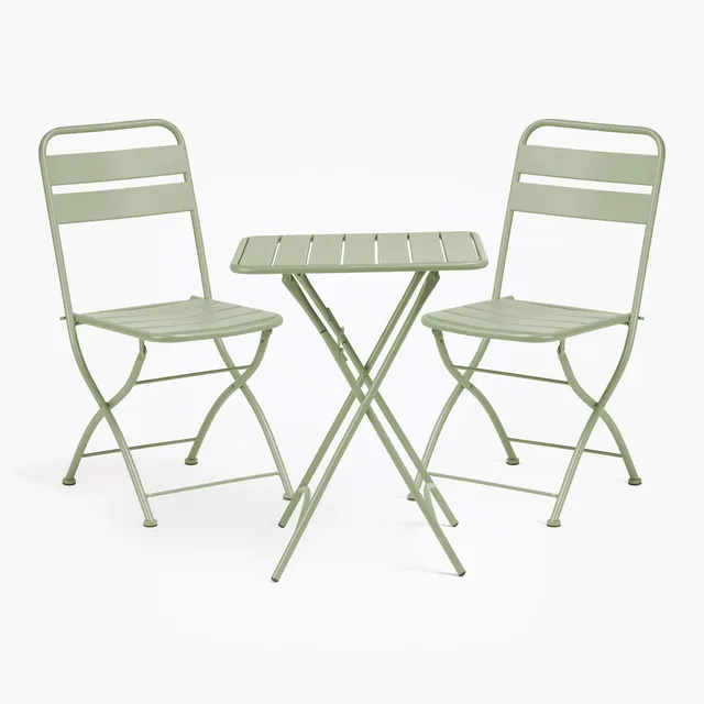 Sklum Janti Set Esterno Tavolo 60x60 e 2 Sedie Pieghevoli