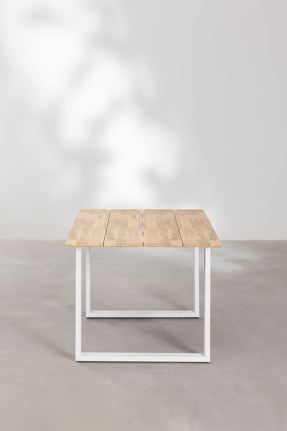 Sklum Melina Tavolo Giardino Rettangolare 160x90 Bianco Acacia