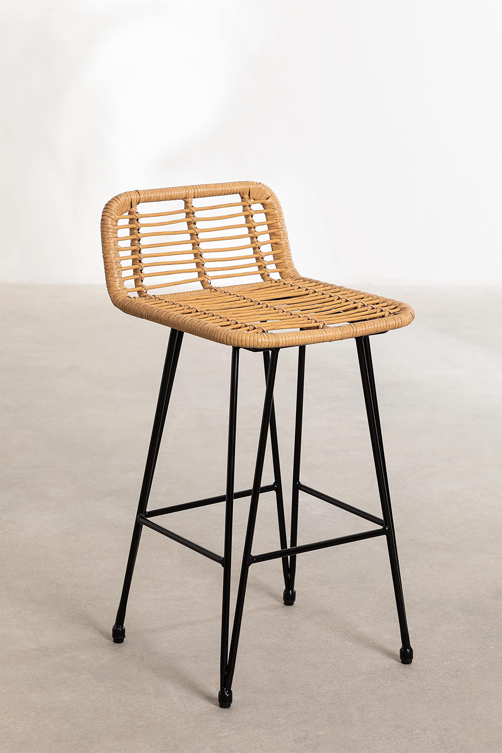 Sklum Meibel sgabello alto giardino rattan 85,5 cm