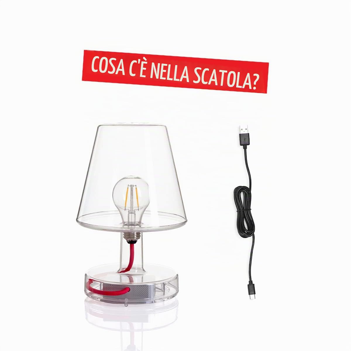 Fatboy Transloetje Lampada da Tavolo LED Trasparente