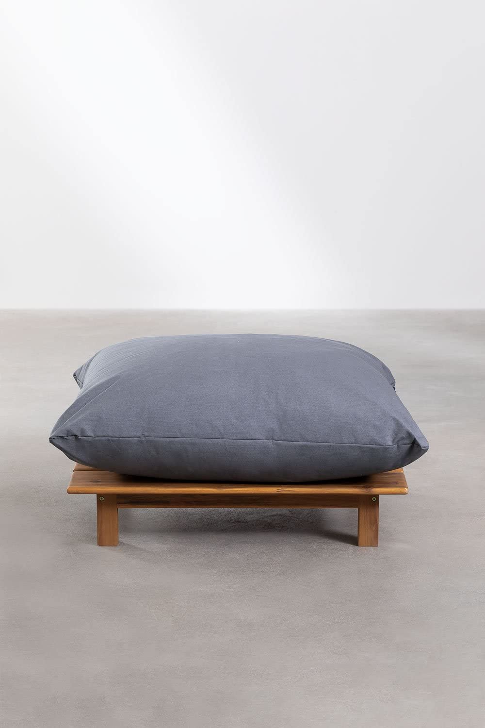 Sklum Brina 2 Pezzi con Pouf Divano in acacia