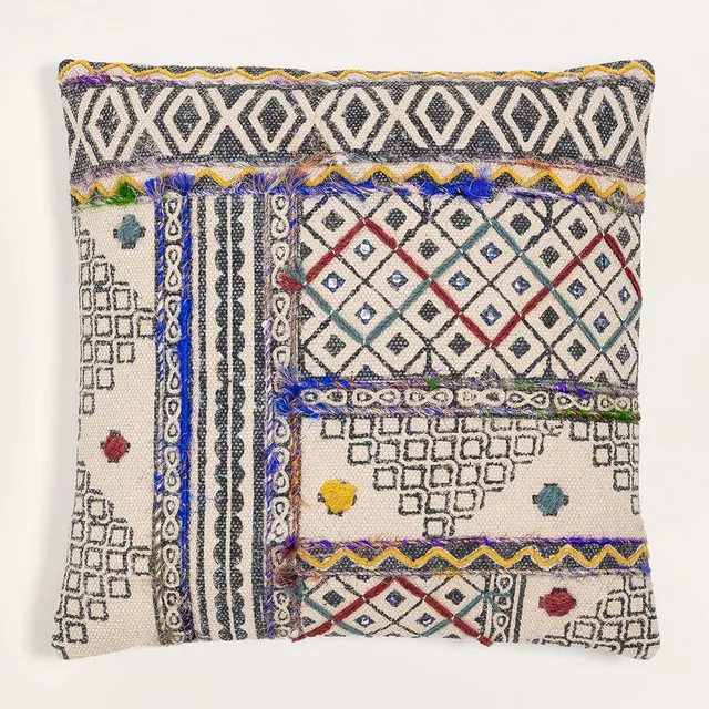 Sklum Artes cuscino cotone 50x50 cm con nappe