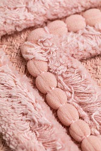 Sklum Mori cuscino 45x45 cm rosa nocciola cotone