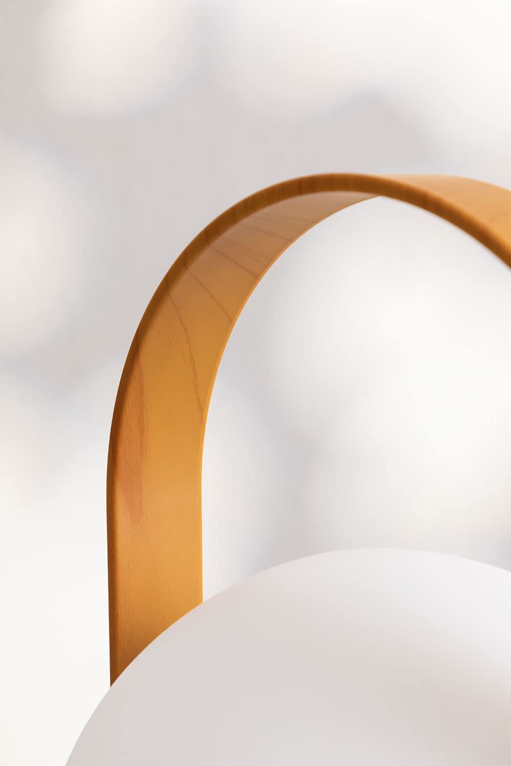 Sklum Alop lampada tavolo LED esterni legno naturale