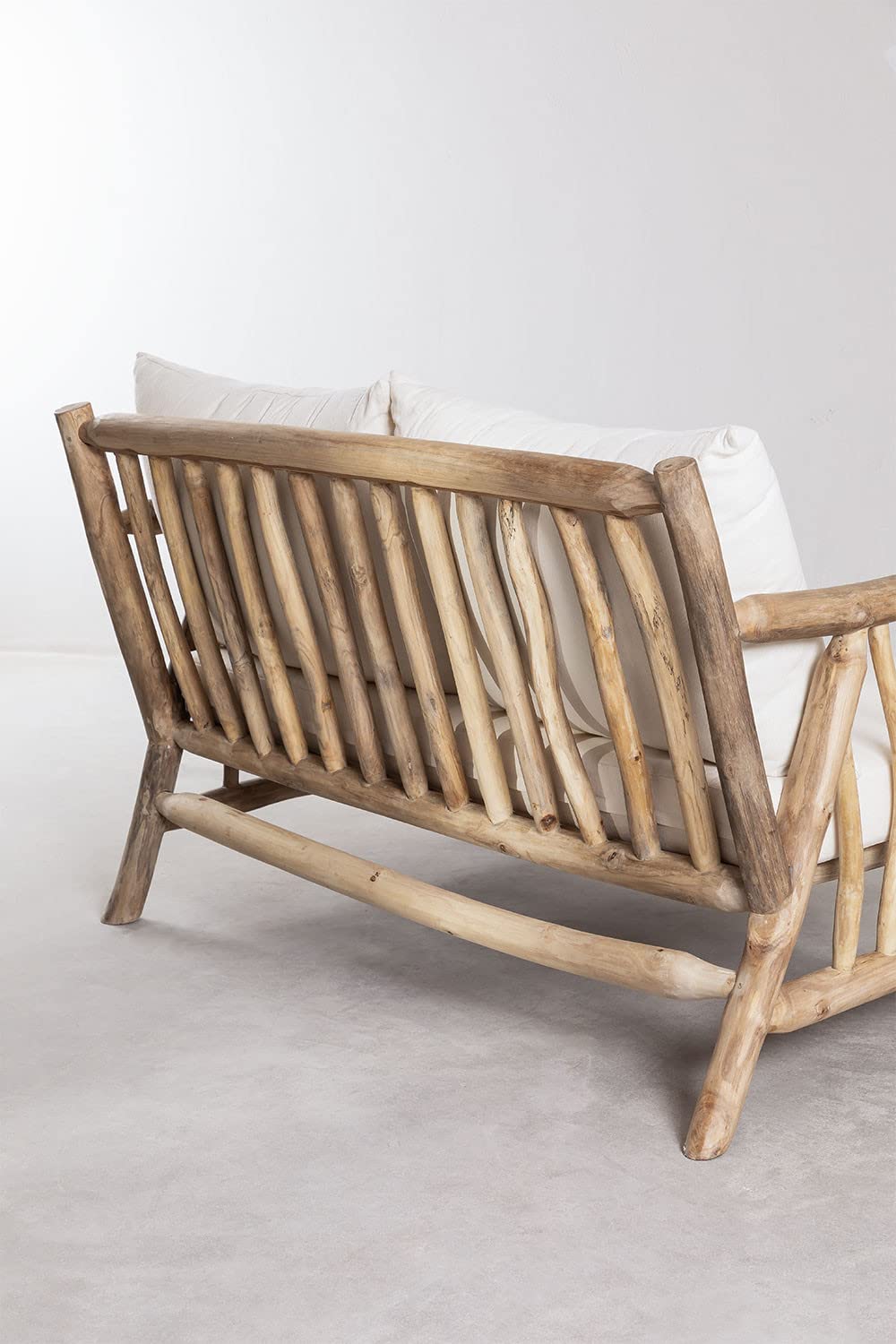 Sklum Narel divano 2 posti in teak marrone 131,5 cm