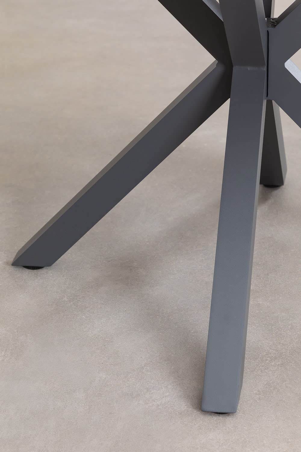 Sklum Archer tavolo giardino rotondo antracite Ø100 cm