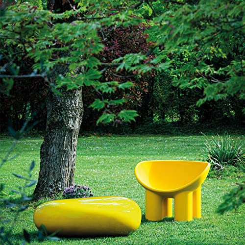 Driade Roly Poly poltrona giallo ocra esterno