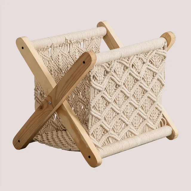 Sklum Krifrek portariviste macramè beige crema