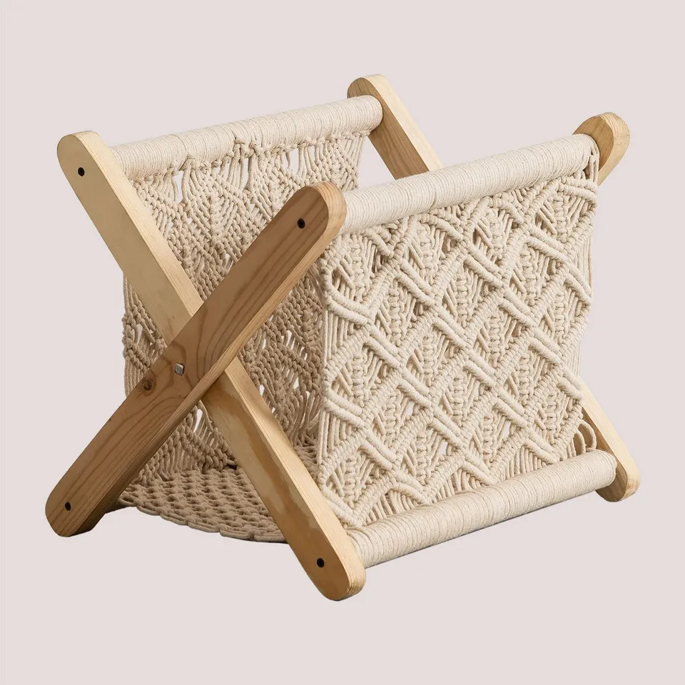 Sklum Krifrek portariviste macramè beige crema