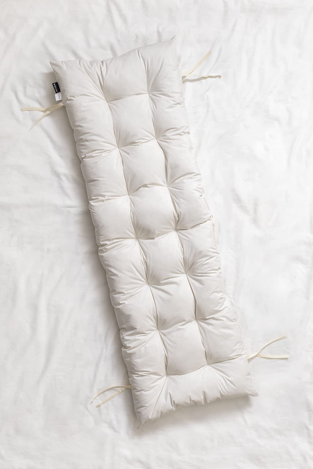 Sklum Mymma lettino pieghevole bianco antico in legno