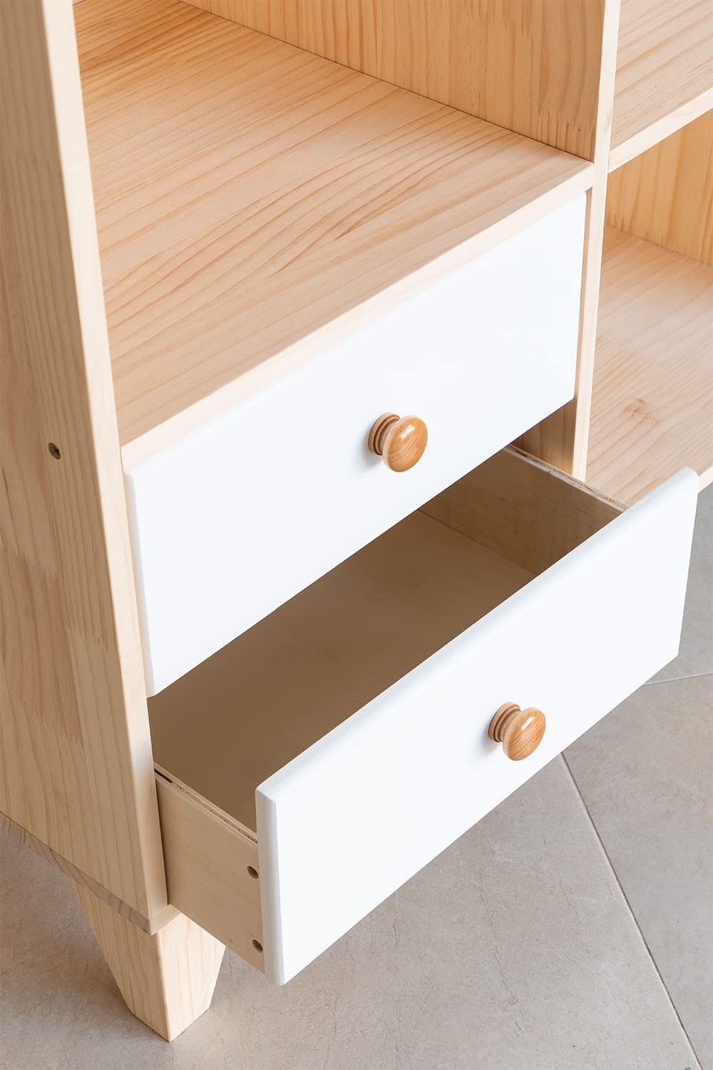 Sklum Boxy Kids armadio bambini in pino 125 cm