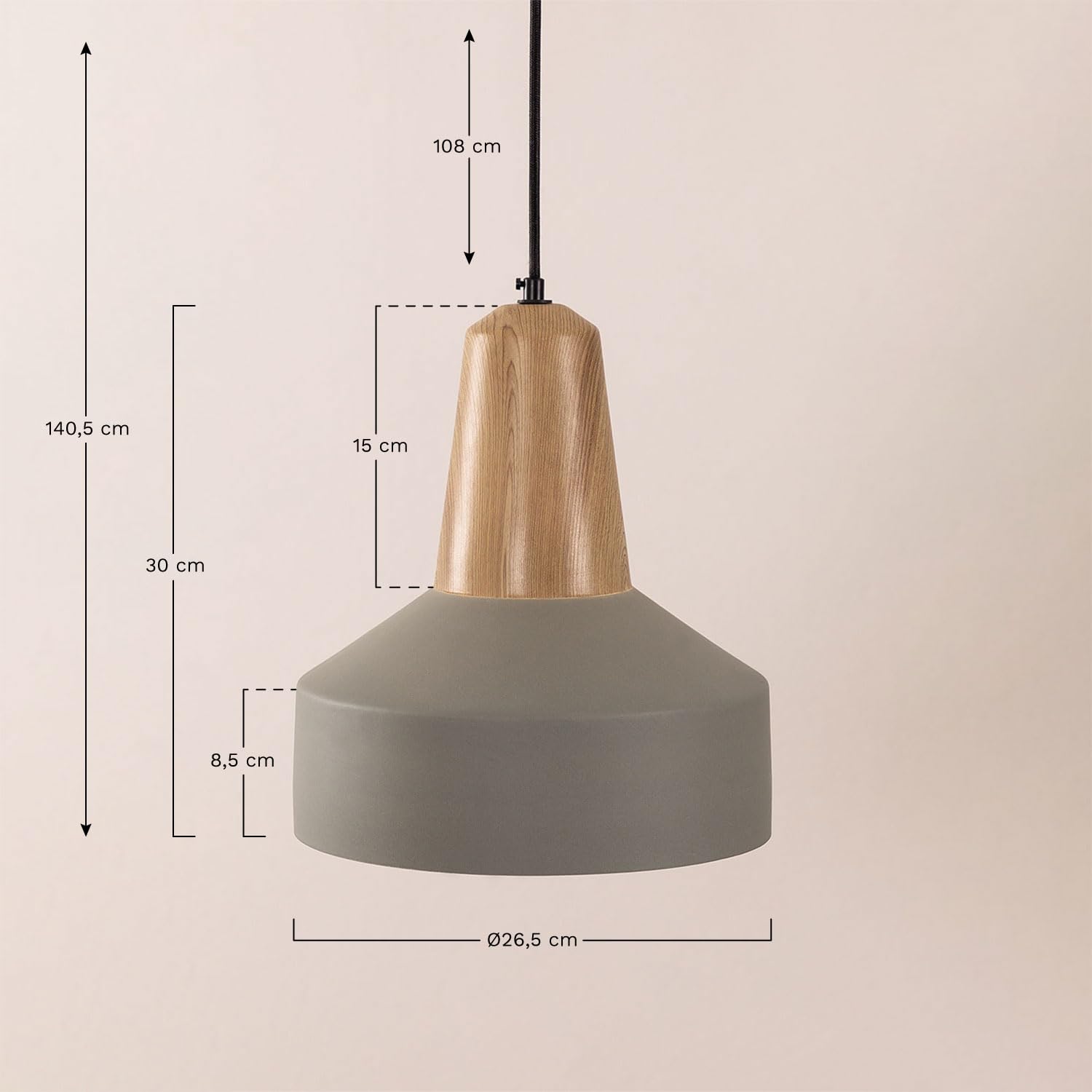 Sklum Eria Lampada Ceramica Bianco Ø26,5 cm
