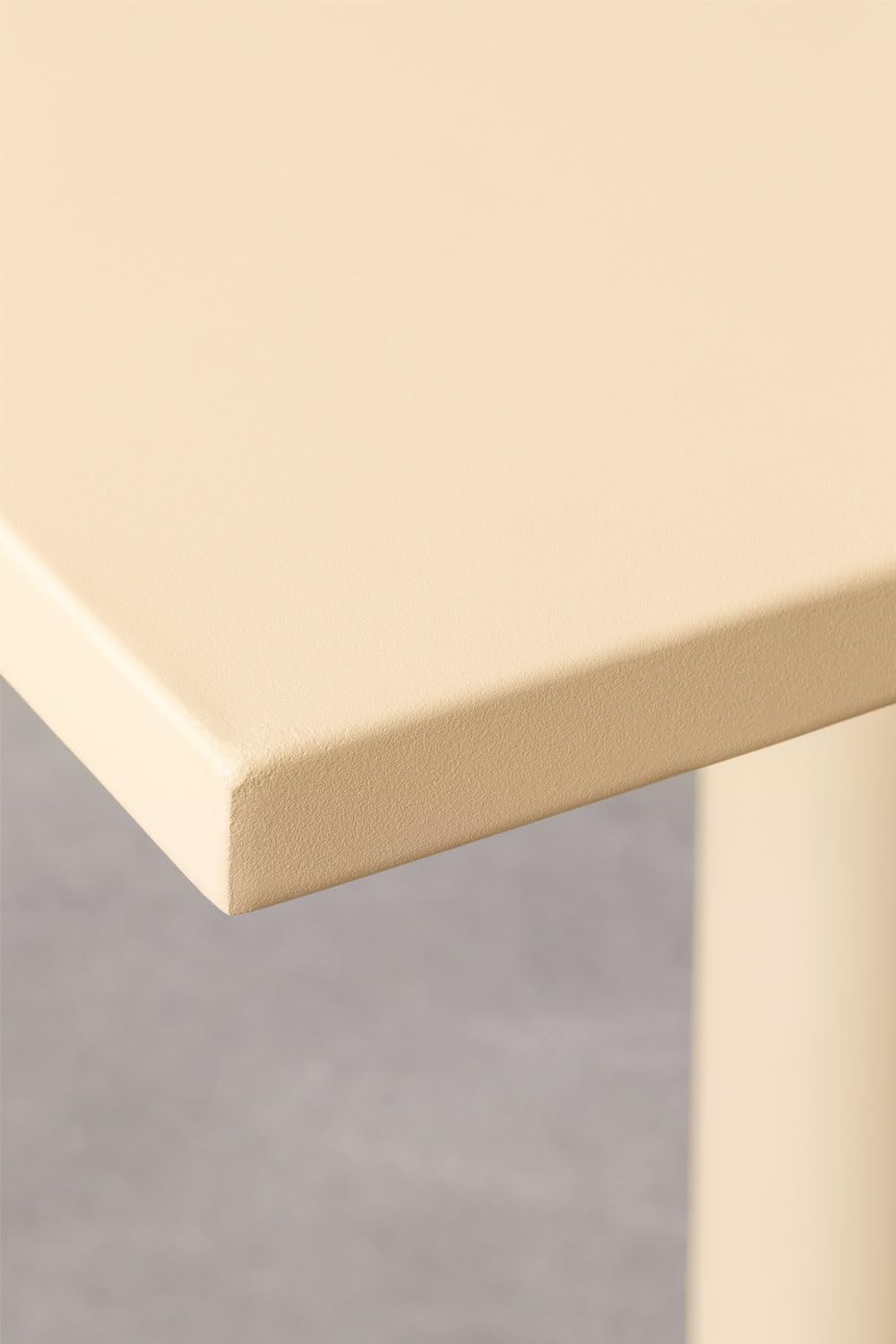 Sklum Mizzi tavolo giardino metallo beige 70x70 cm