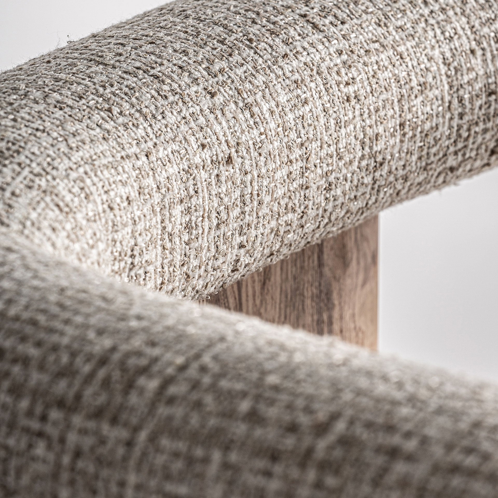 Bambua Ustka poltroncina marrone beige in tessuto