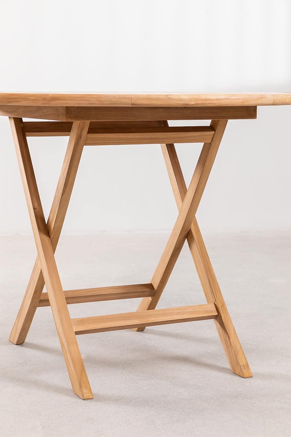 Sklum Pira tavolo giardino teak Ø100 pieghevole