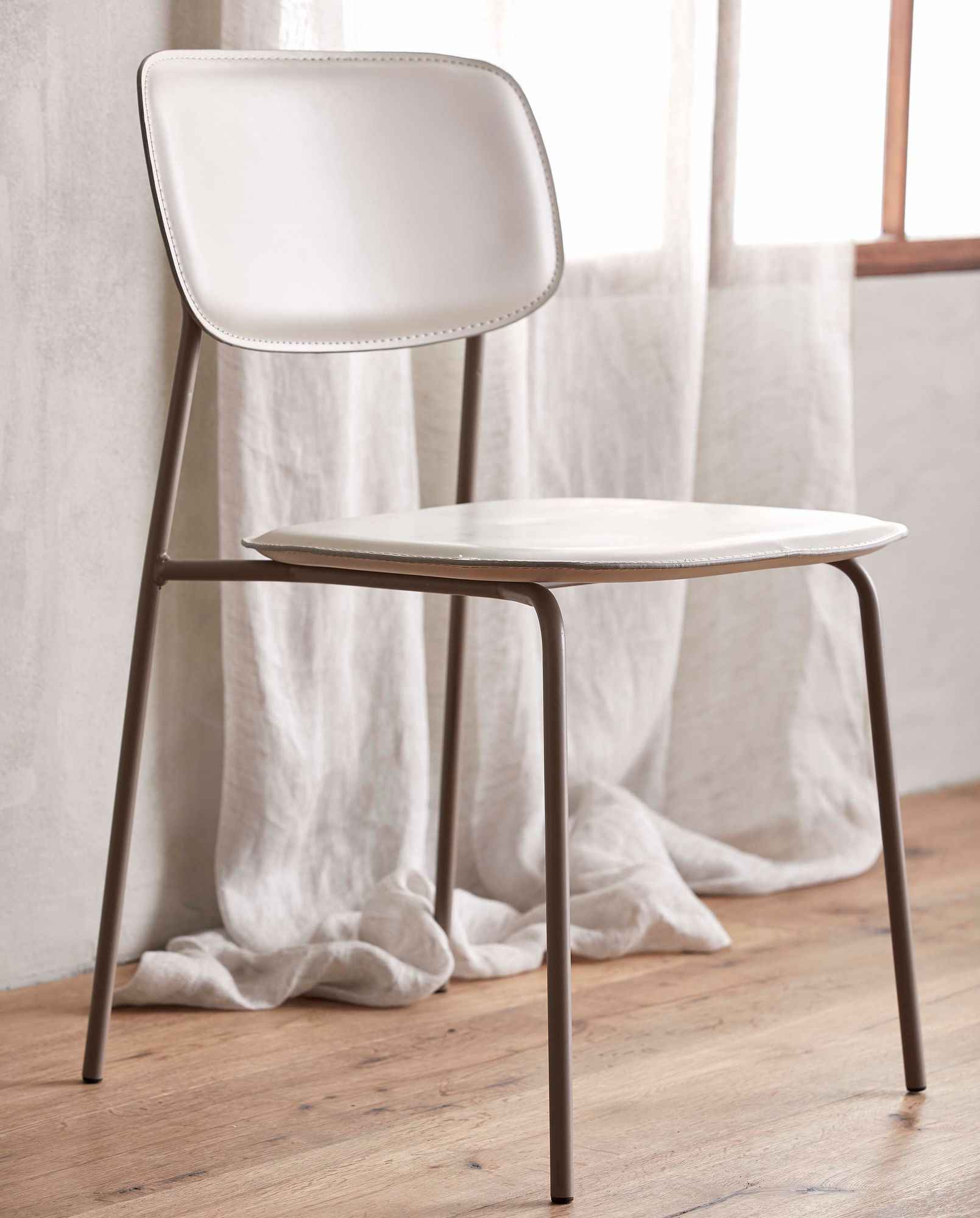Bambua Esa sedia da pranzo beige