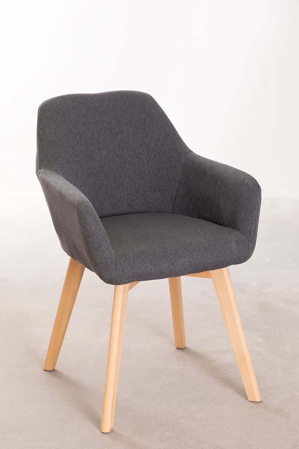 Sklum Ervi Design sedia da pranzo braccioli faggio