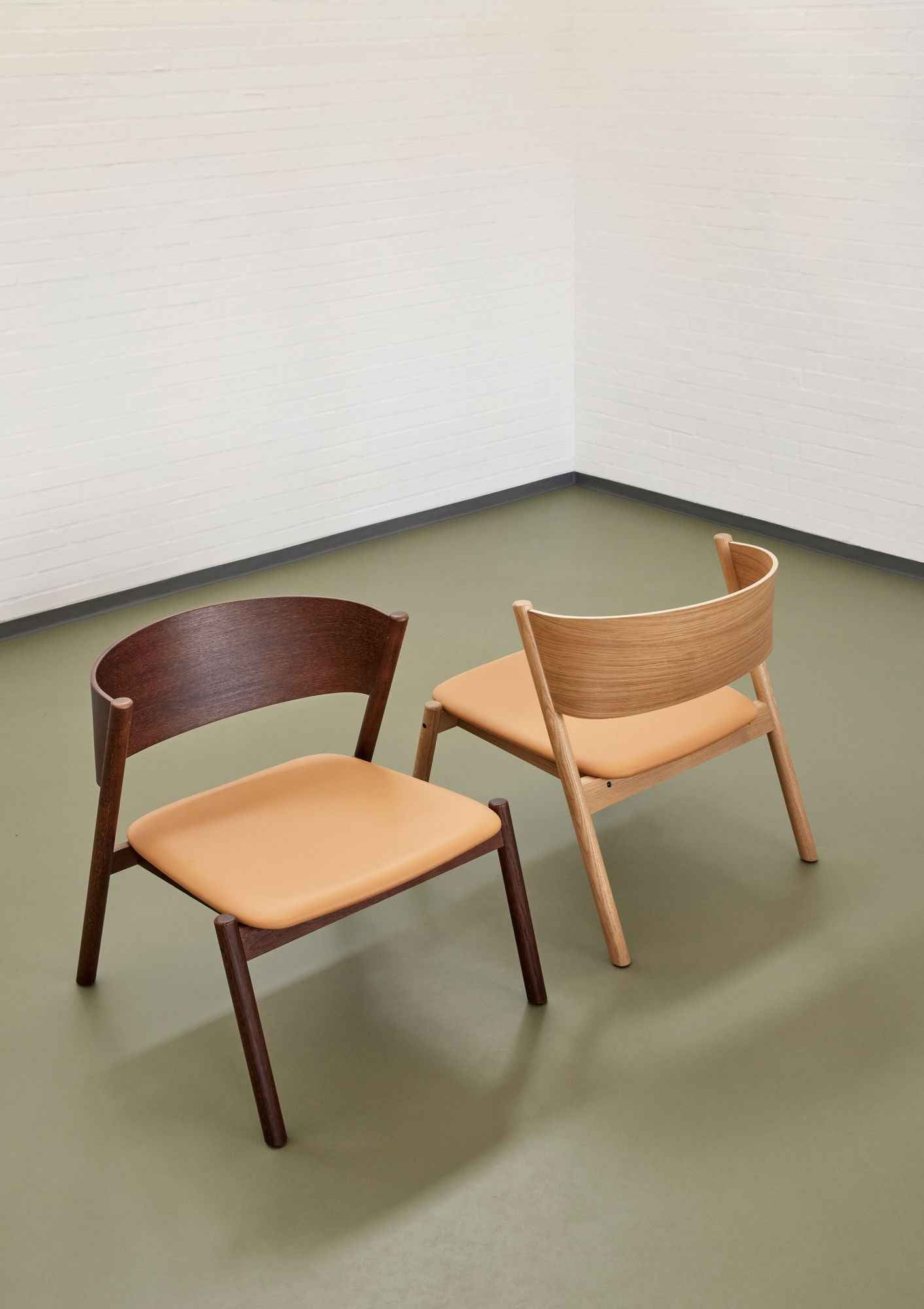 Bambua Oblique poltrona lounge naturale in pelle