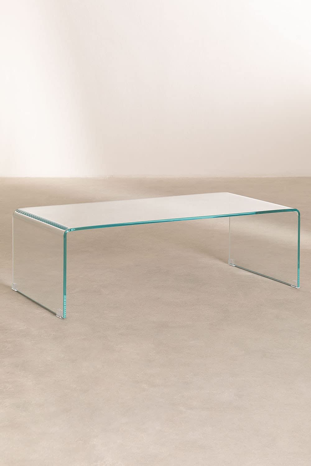 Sklum Criss tavolino vetro trasparente 110x55 cm