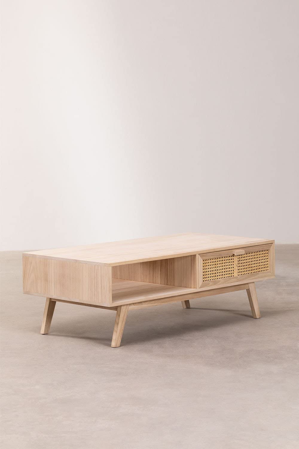Sklum Ralik Design Tavolino Caffè Legno 120 cm Rattan