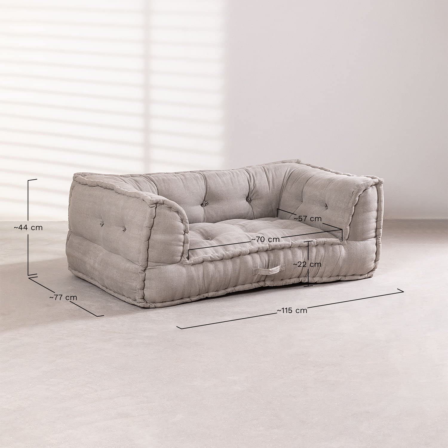 Sklum Dhel divano componibile cotone marrone ocra