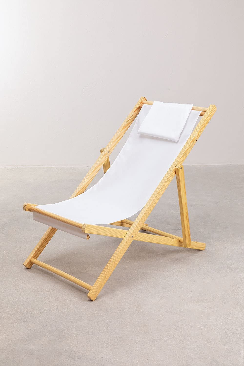 Sklum Dalma sdraio pieghevole legno bianco