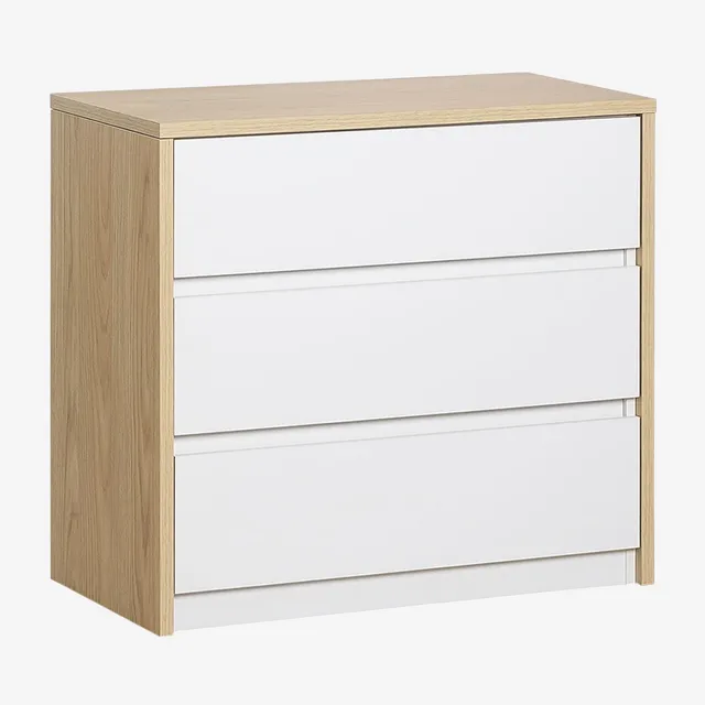 Sklum Fantese comò scrivania allungabile bianco quercia