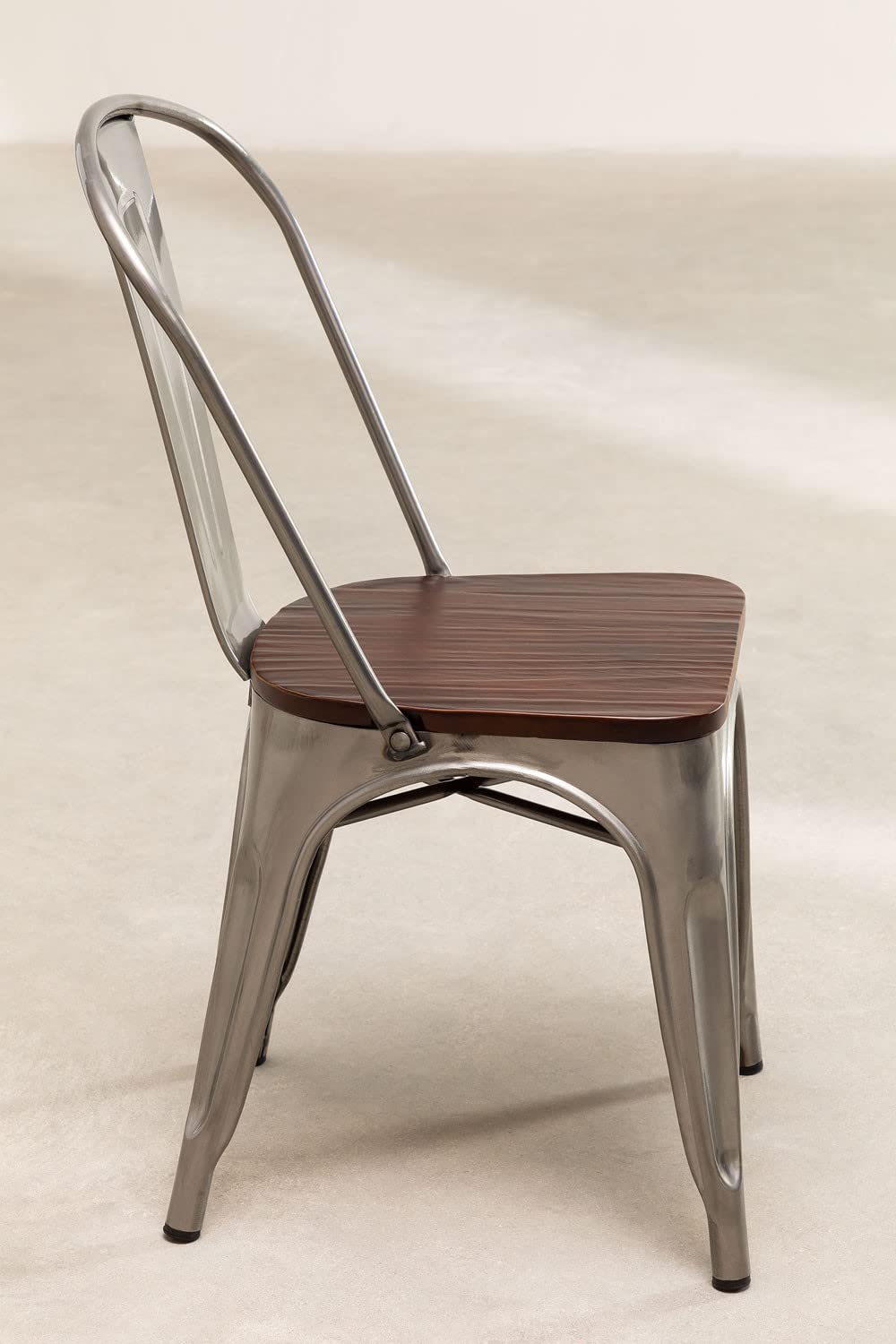 Sklum LIX sedia impilabile legno piallato